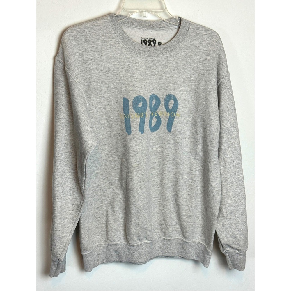 Taylor Swift 1989 Taylors Version Spotify Sweatshirt Gray Tracklist Medium